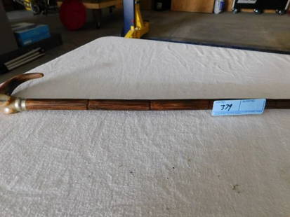 wooden cane fancy handle: wooden cane fancy handle slight wear very good condition