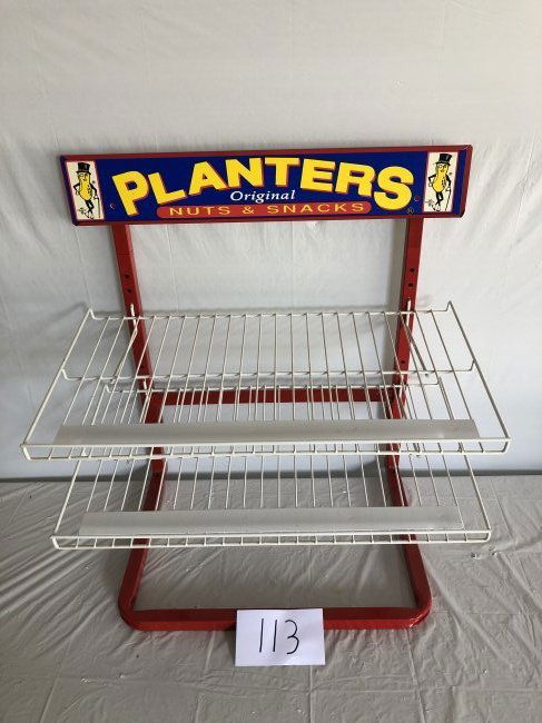 Planters Peanut metal display shelf (1 of 1)