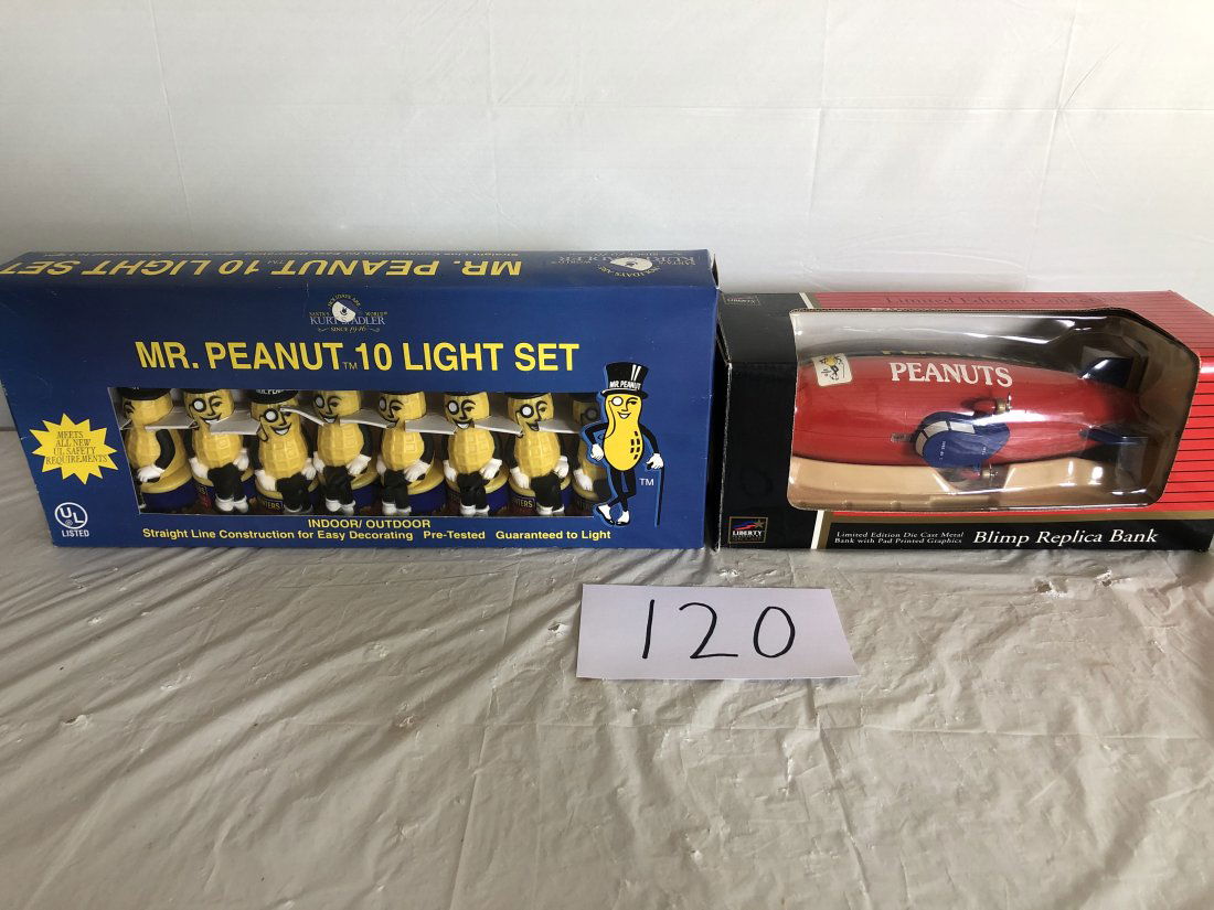 Mr. Peanut light set, diecast blimp bank (1 of 3)