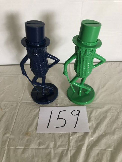 (2) Mr. Peanut plastic banks (1 of 3)