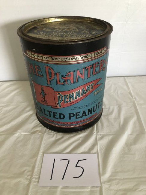 planters peanut 10lb. pennant brand tin (1 of 4)