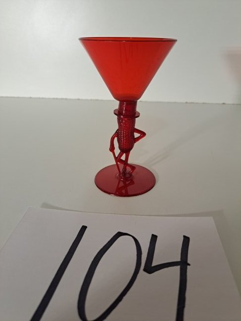 translucent red mr peanut cocktail glass (1 of 3)