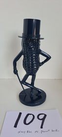 navy blue Mr. Peanut bank