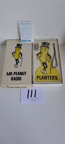 Mr Peanut figural radio in box
