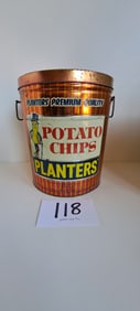 Planters Peanut potato chip tin