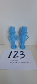 light blue Mr. Peanut salt & pepper set