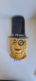 ceramic Mr. Peanut wall pocket by Margo