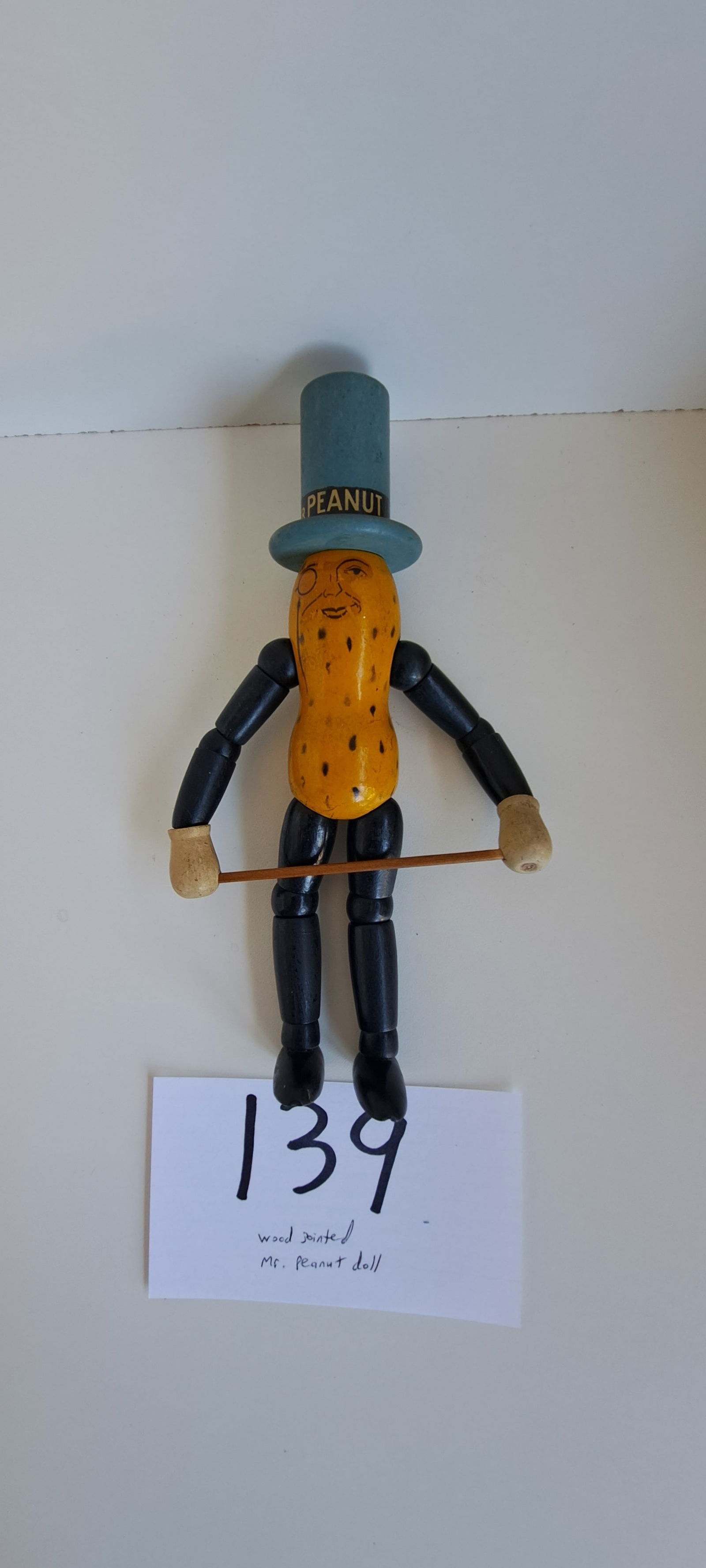 wood jointed Mr. Peanut doll (1 of 4)