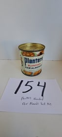 4 oz. Planters Peanut blanched raw almonds tin (full)