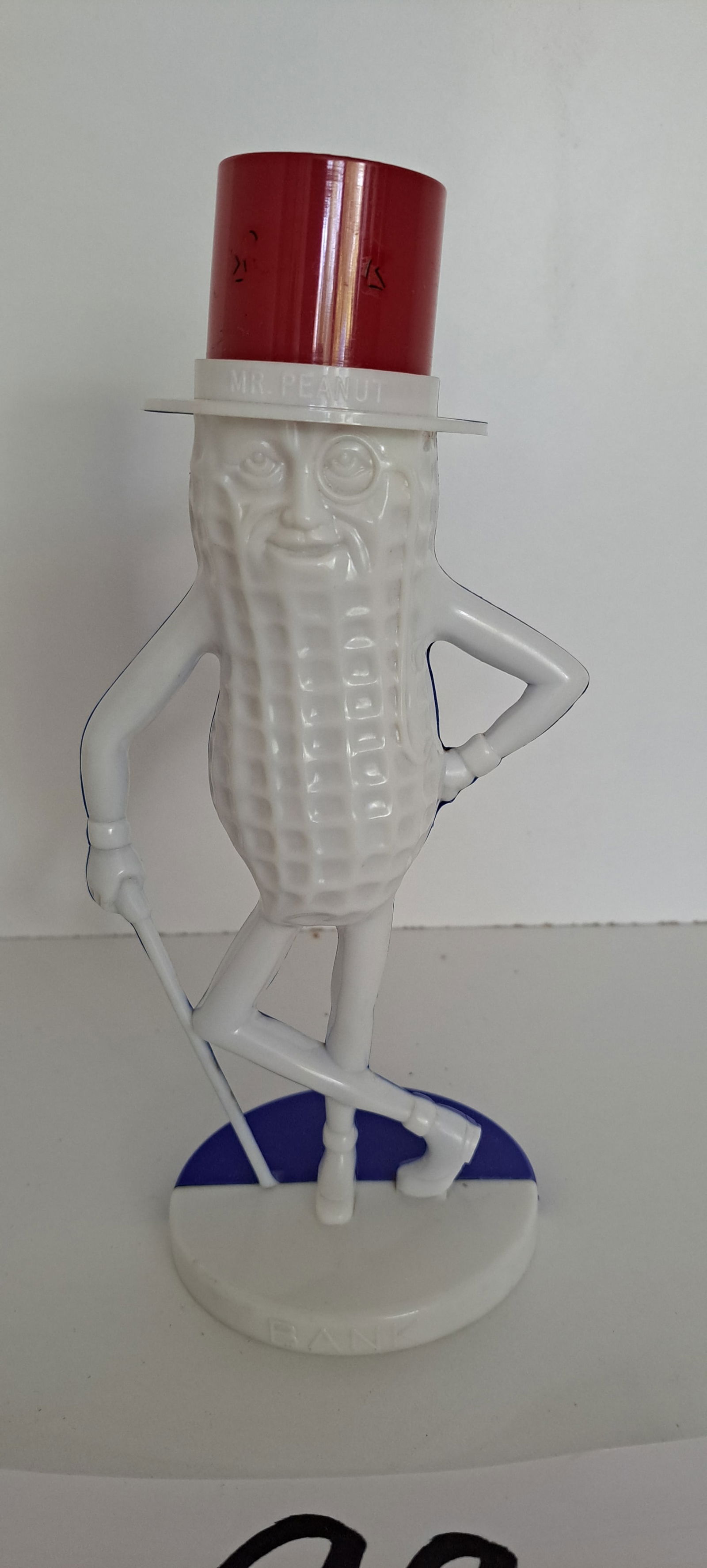 Rare red ,white, & blue Mr. Peanut bank (1 of 5)