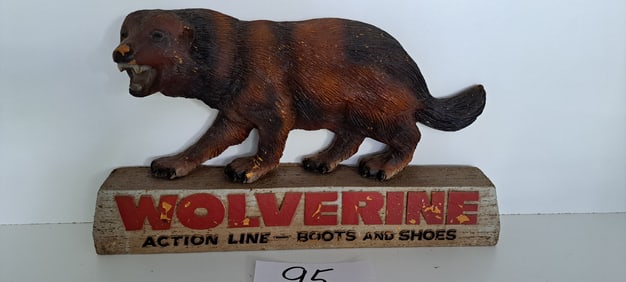 Wolverine boots and shoes store display sign