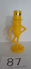 yellow Mr. Peanut plastic bank