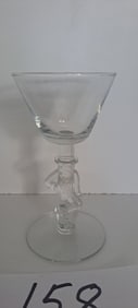 Mr. Peanut V-shaped cocktail glass