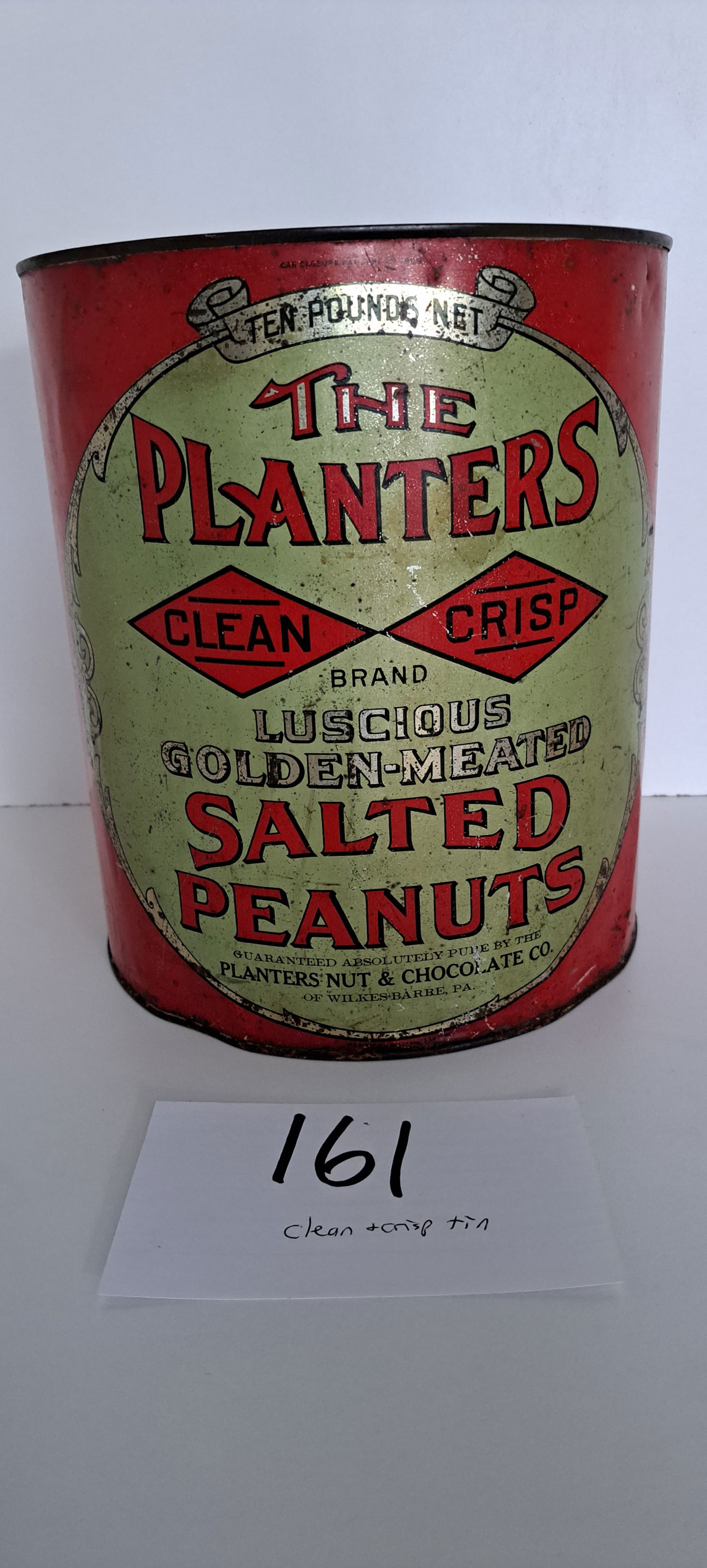 10 lb. Planters Peanut Clean & Crisp tin (1 of 4)