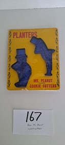 blue Mr. Peanut cookie cutters