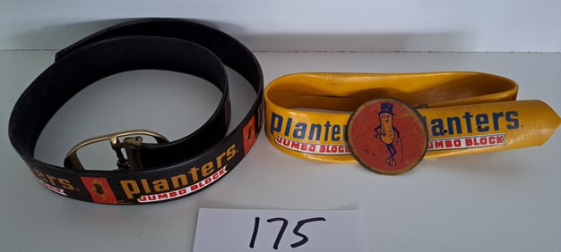 2 Planters Peanut child's  belts
