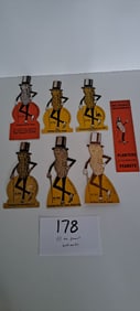 7 different Mr. Peanut bookmarks