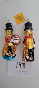(2) Mr. Peanut Christmas ornaments