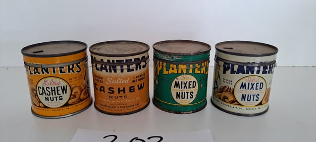 (4) Planters Peanut 4oz. cans