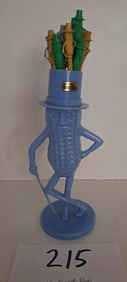 Mr. Peanut blue stirrer holder