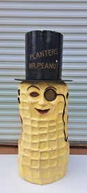 early fiberglass Mr. Peanut parade mask