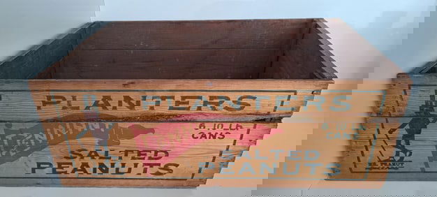 Planters Peanut wooden crate