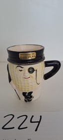 Mr. Peanut ceramic cup