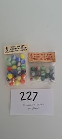 (2) bags of marbles from Mr. Peanut
