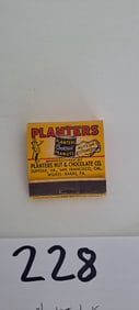 early Planters Peanut book of matches