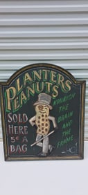 Planters Peanut wooden tavern sign