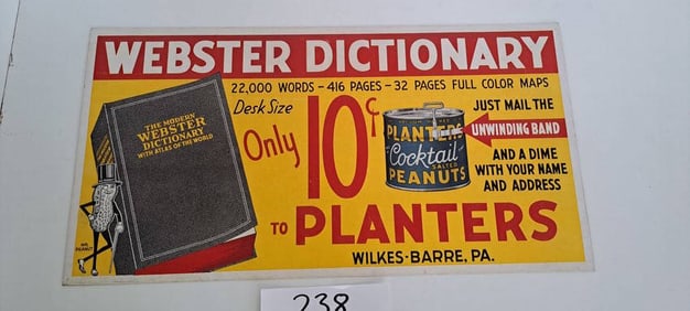 Planters Peanut trolley sign