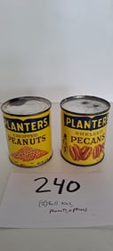 (2) Planters Peanut cans (full)