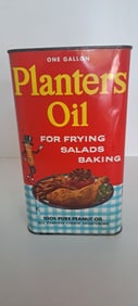 Planters Peanut 1 gallon oil tin