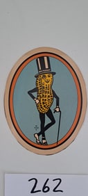 Mr. Peanut cardboard sign