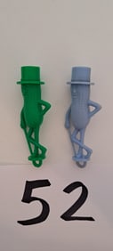 (2) Mr. Peanut plastic ornament whistles