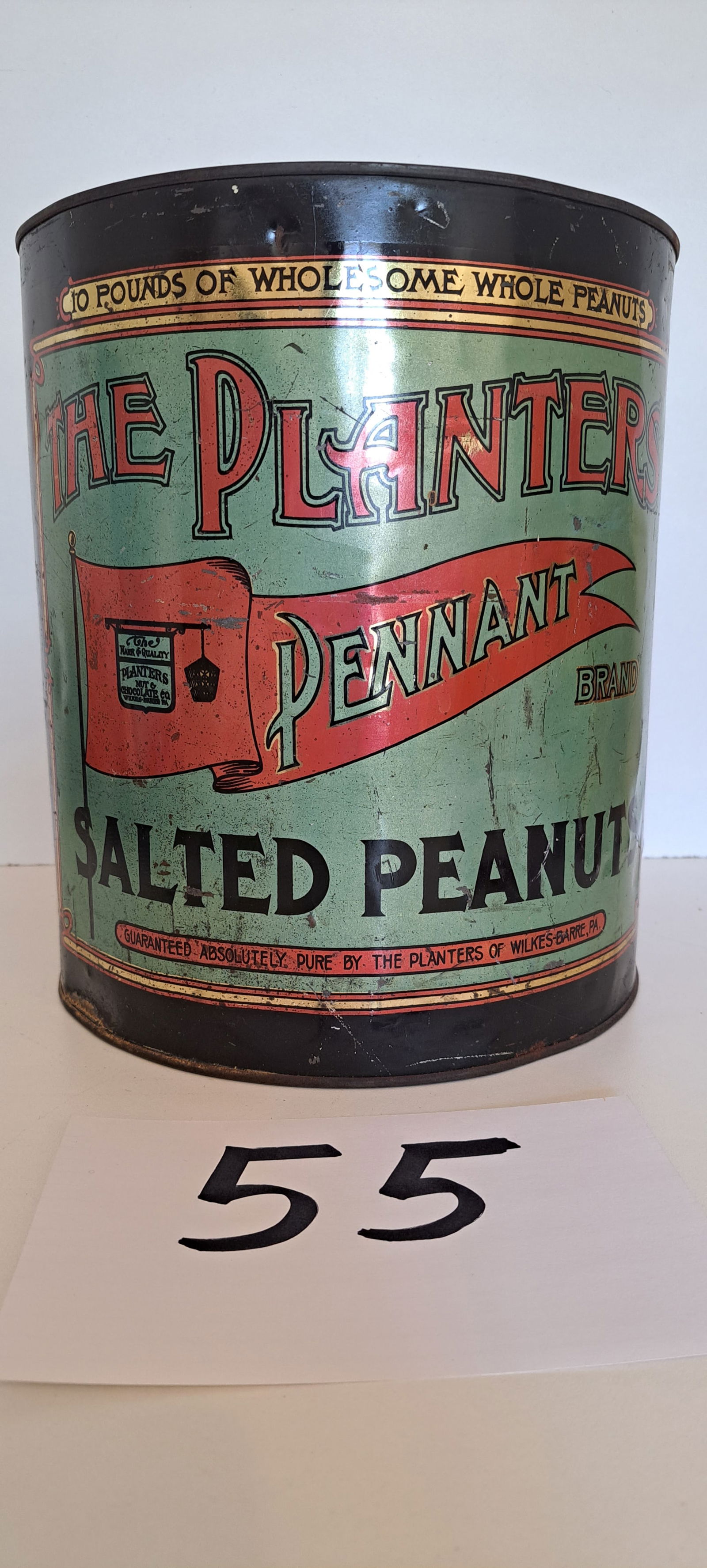 Planters Peanut 10lb. pennant brand tin (1 of 4)