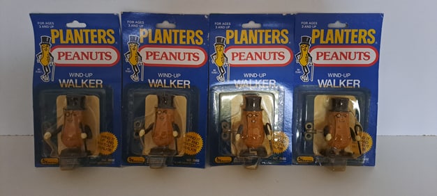 (4) Mr. Peanut wind up walkers