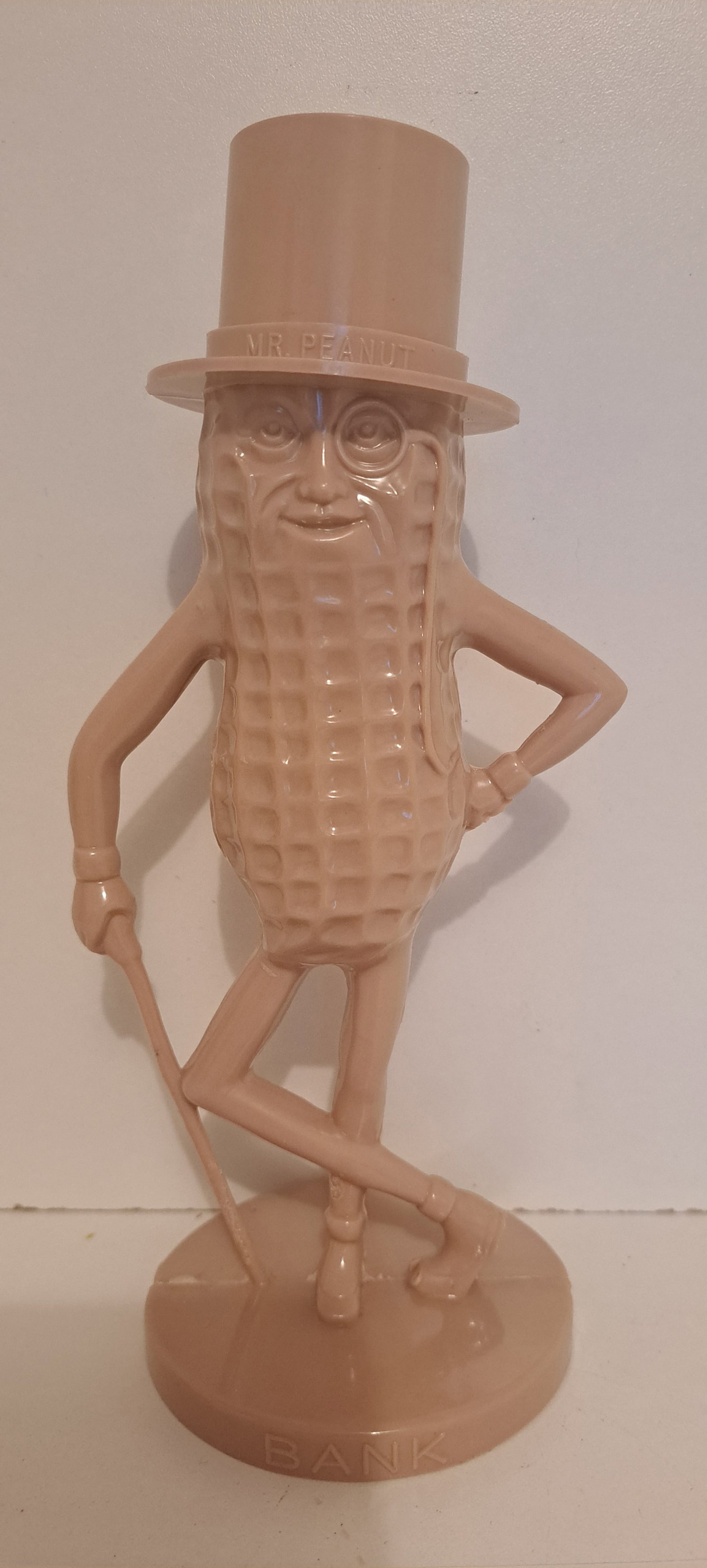 Mr. Peanut mauve colored bank (1 of 6)