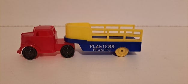 Planters Peanuts plastic truck and trailer