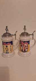 (2) Planters Peanuts steins