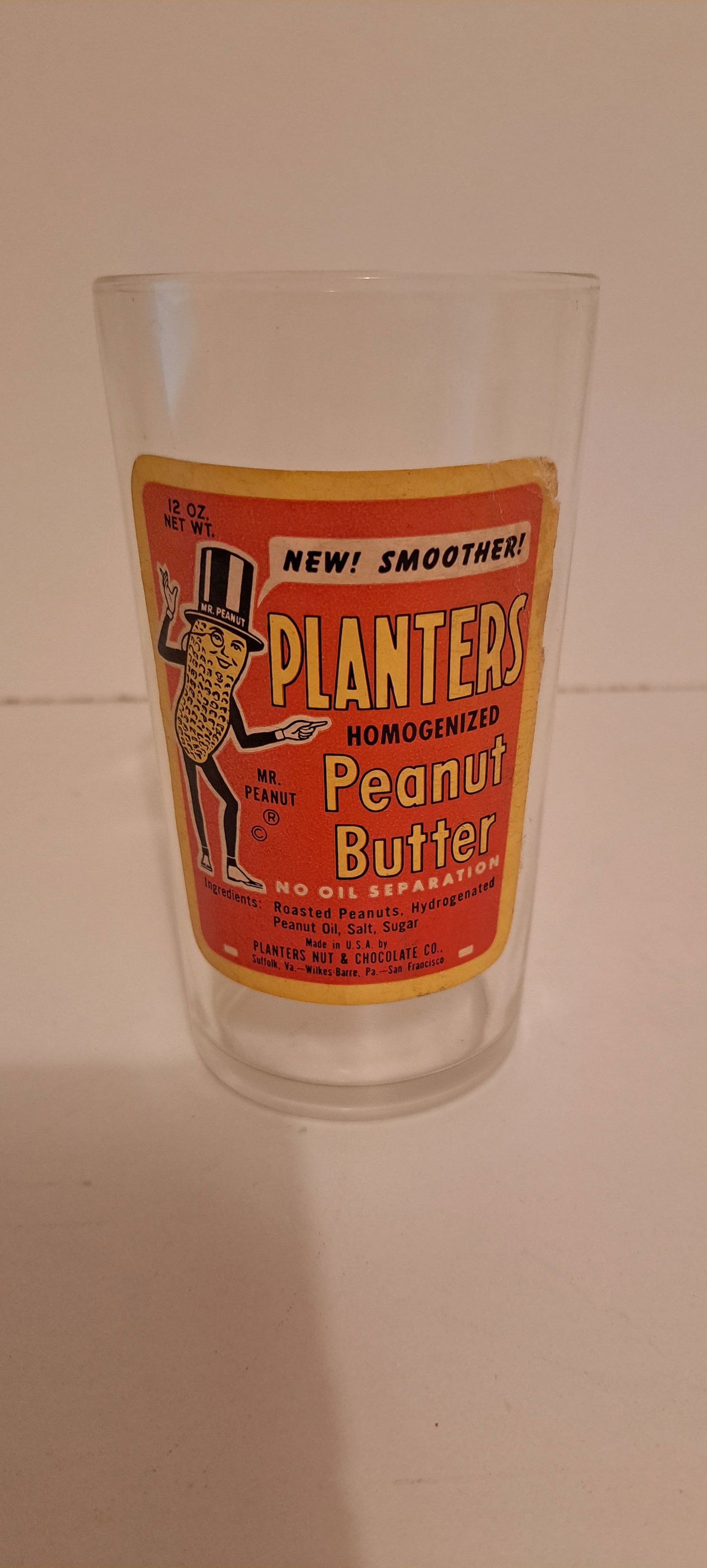 early Planters peanut butter glass (1 of 2)