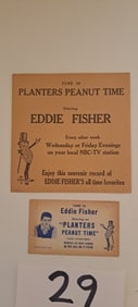 Mr. Peanut/Eddie Fisher record and card