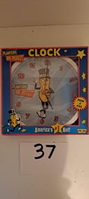 Planters Peanuts/Mr. Peanut clock