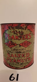 Planters Peanuts  clean-n-crisp 10 lb. tin