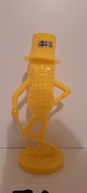 yellow Mr. Peanut plastic bank