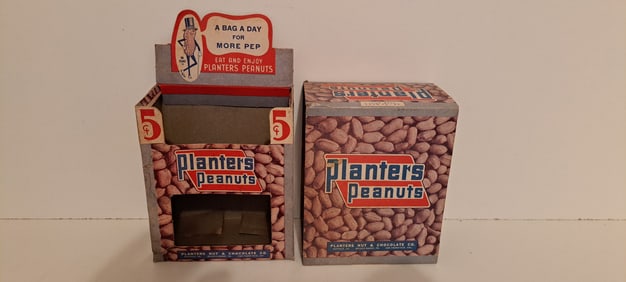 Planters Peanut die cut cardboard display box