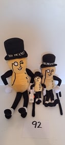 (3) Mr. Peanut stuffed dolls
