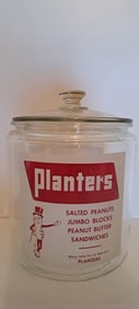 Planters Peanut glass counter jar
