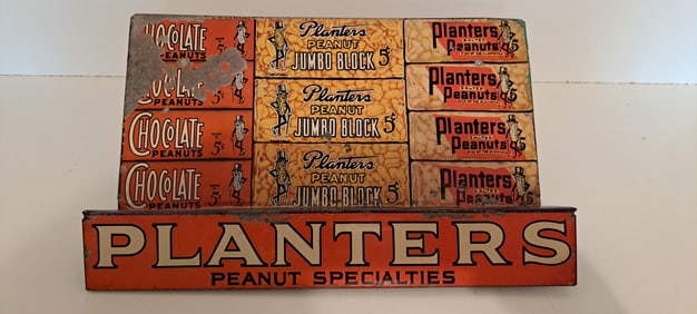 Planters Peanut tin counter display