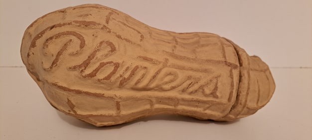Planters paper mache peanut